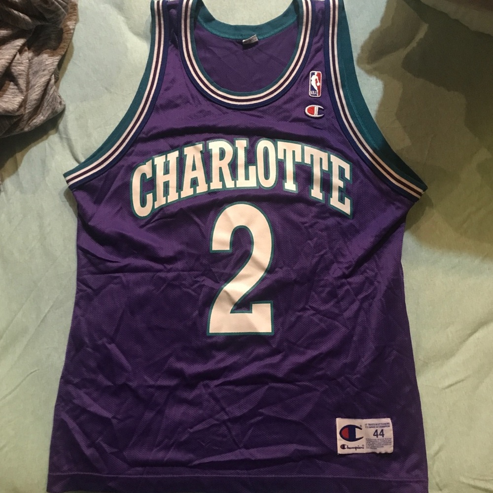 Larry Johnson 90’s vintage Charlotte Hornets